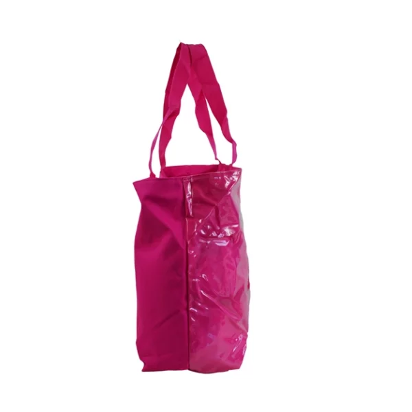 pink pvc large tote beach bags