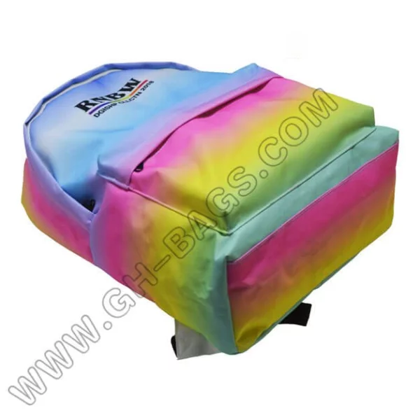 customized rainbow backpack sublimation backpack bags