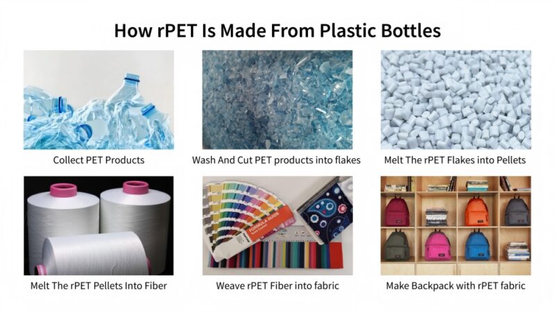 how rpet is made from plastic bottles