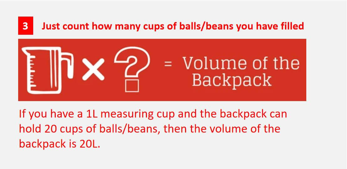 How to Measure Backpack Volume