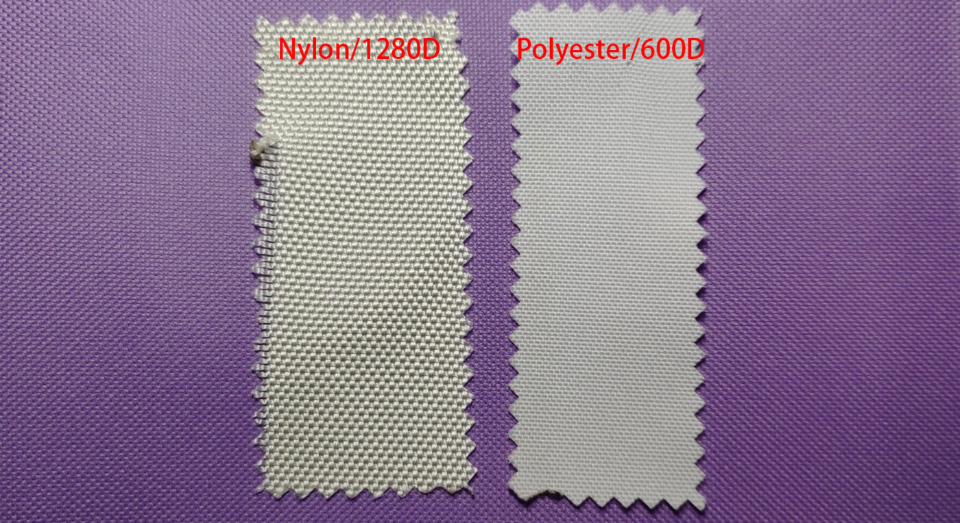 distinguish polyester and nylon by visually