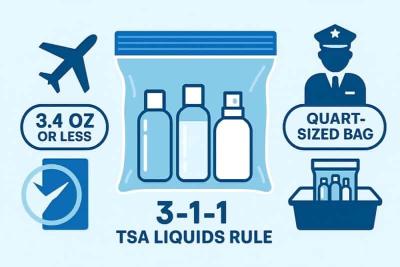 tsa approved quart size bag dimensions