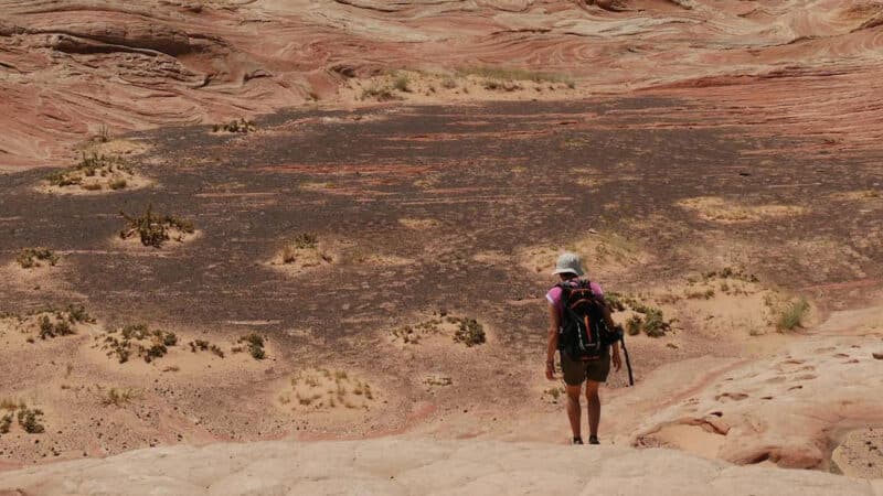 outdoor adventure shot with cordura® hiking pack